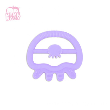 LFGB Food Grade BPA Free Eco Friendly Jellyfish Animal Baby Kid Toddler Cute Silicone Teether